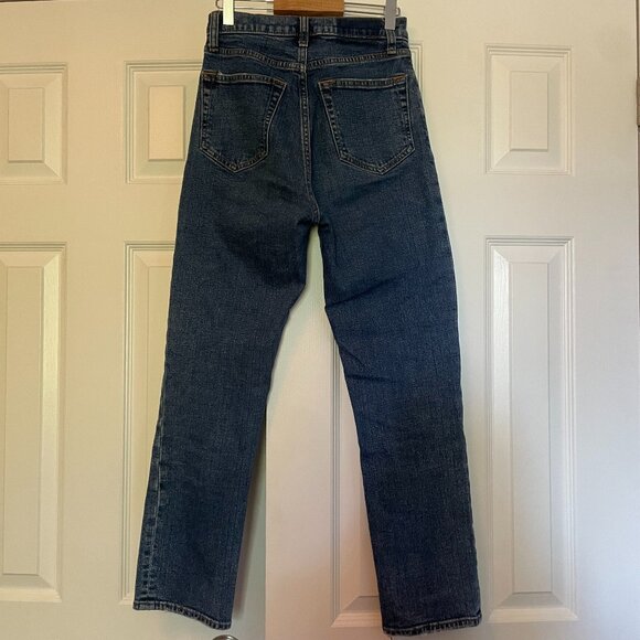Abercrombie & Fitch Ankle Straight Ultra High Rise Jeans – Size 25 – Medium Wash - Picture 3 of 4